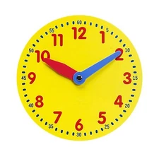 Educational Resources Magnetic Demonstration Clock Math Manipulative,