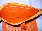 Porte-monnaie Porte-clés Bracelet En Simili Cuir Bleu Giftcraft - Petite Sacoche Wristlet Occasion (EUC)