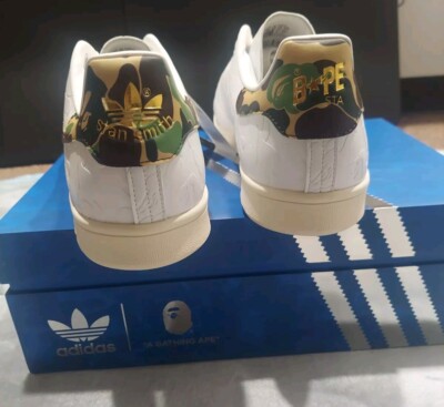 Adidas x Bathing Ape BAPE Stan Smith 30th Anniversary Shoes Size