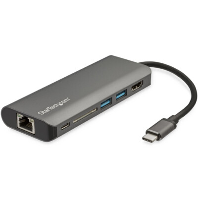 StarTech.com Multiport USB C Adapter - USB-C auf 4K HDMI, 3x USB 3.0 Hub, SD/S