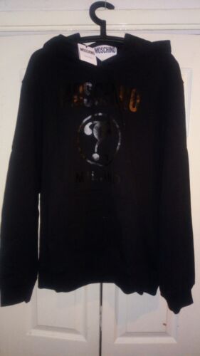 MOSCHINO COUTURE BLACK HOODIE SIZE 12UK - Picture 1 of 3