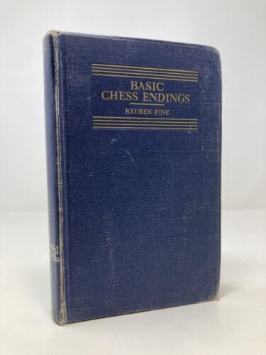 Basic Chess Endings par Reuben Fine First 1st Edition très bon état HC - Photo 1 sur 7