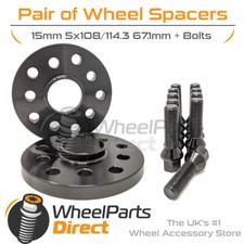 Espaciadores y pernos 15 mm para ruedas de repuesto Maserati Ghibli S Q4 Mk3 13-20