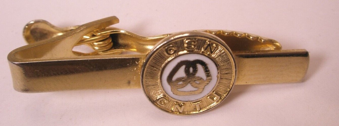 CSN CNTU Logo Vintage Tie Bar Clip university college edu