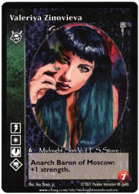 Valeriya Zinovieva Brujah Fifth Edition V5 V:TES VTES Vampire CCG