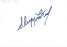 Sleepy LaBeef rockabilly autograph signed 10x15 cm index card