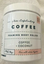 NEW Home & Body Co Skin Exfoliating Coffee Coconut Foaming Body Polish (19 oz)