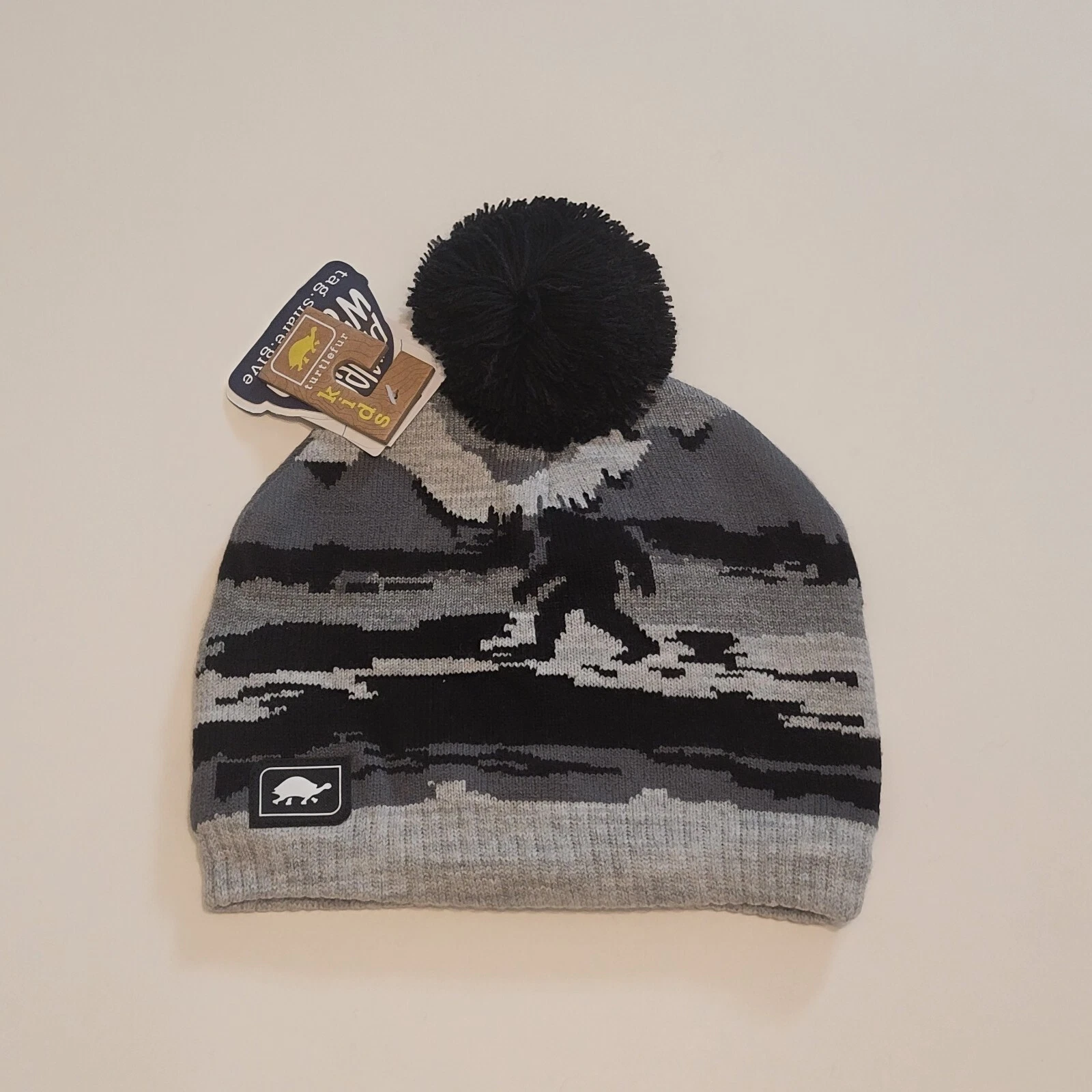 Turtle Fur Myveti Pompom Beanie Teen/Toddler NWT !