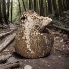 Beautifully Signed Vintage McCarty Pottery Nutmeg Grouse Merigold MS Lee Pup