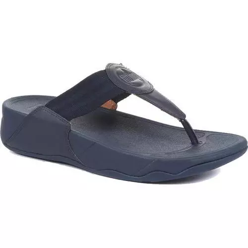 FitFlop Walkstar Womens Ladies Blue Wide Fit Toe Post Flip Flop