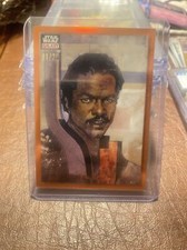 2023 Topps Chrome Star Wars Galaxy Orange Refractors 43 Lando Calrissian 1/25