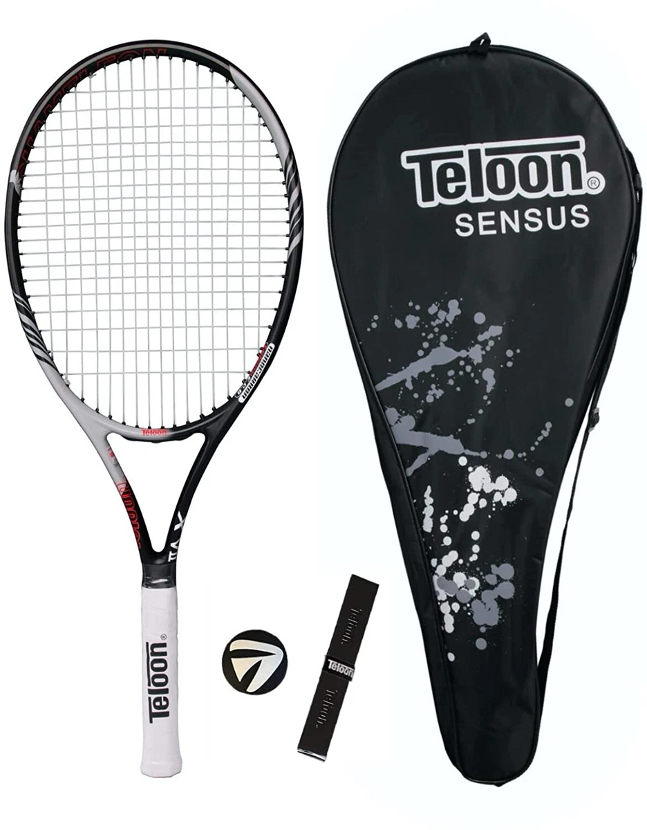 KEVENZ Tennis Racket For Adults, Carbon Fiber Tennis Racquet With Carring Bag Light Weight And Shock Resistant Black - View #3