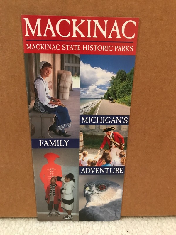 Brochure Pamphlet - Mackinac State Historic Parks - 2001