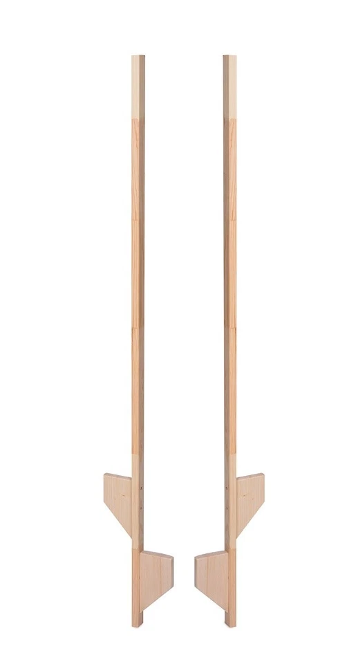 AZZAP Holzstelzen 140cm NATUR Holz Stelzen Kinderstelzen Ballance