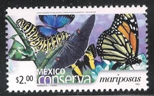 pc061 Mexico Conserva MNH paper 3 Sc#2409 Mc#3106 Et#mc061 butterflies