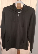 Women's Black Zip Hoodie Female Skull Design Size Large