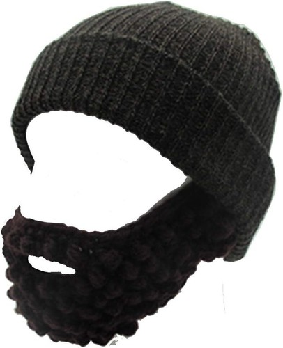 Hombres Mujeres Rastrojo Populoso Barba Gorro Divertido Invierno Tejido Sombrero y Barba Extraíble - Imagen 20 de 50
