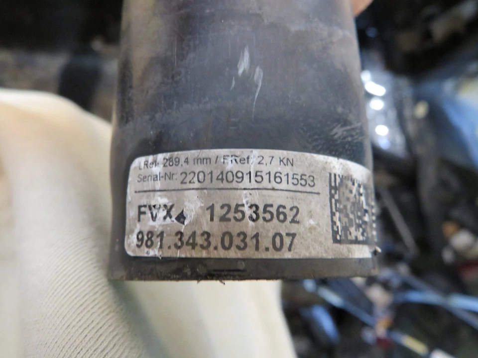 Porsche 718 Cayman 2013-2016 suspensión delantera amortiguador puntal OEM 1125 Foto 4 de 4