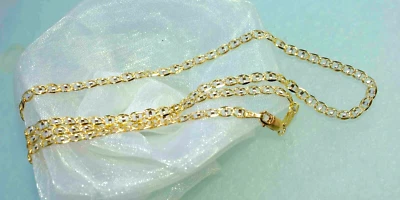 50 cm Halskette 750 Gelbgold 18 KT Gold Kette Herren Unisex 👍edel glänzend - Bild 1 von 4