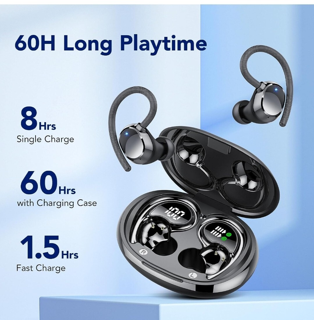 Écouteurs Bluetooth sans fil sport QXQ avec micro intégré - 2