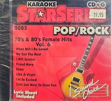 SC2085 70 80 FEMALE POP ROCK SOUND CHOICE KARAOKE CDG LOT WA