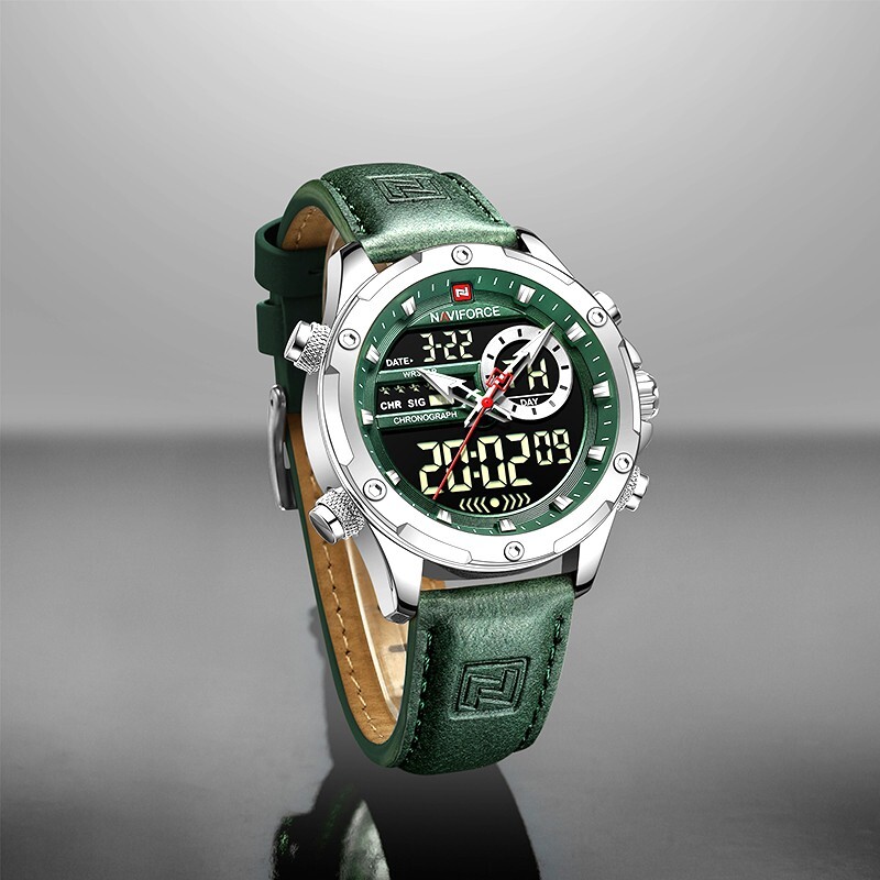 Orologio Naviforce Uomo Moda Funzione Digitale Cronografo Sport