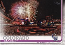 JOSE MUJICA SIGNED AUTO'D 2019 TOPPS CARD 604 COLORADO ROCKIES TOROS TIJUANA
