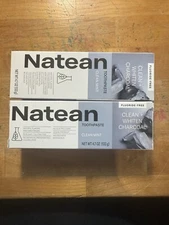 Natean Toothpaste Clean & Whiten Charcoal Fluoride-free Clean Mint 4.7oz