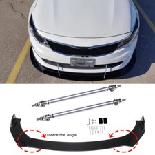 For KIA Optima Stinger Forte Front Bumper Lip Splitter Chin Spoiler + Strut Rods