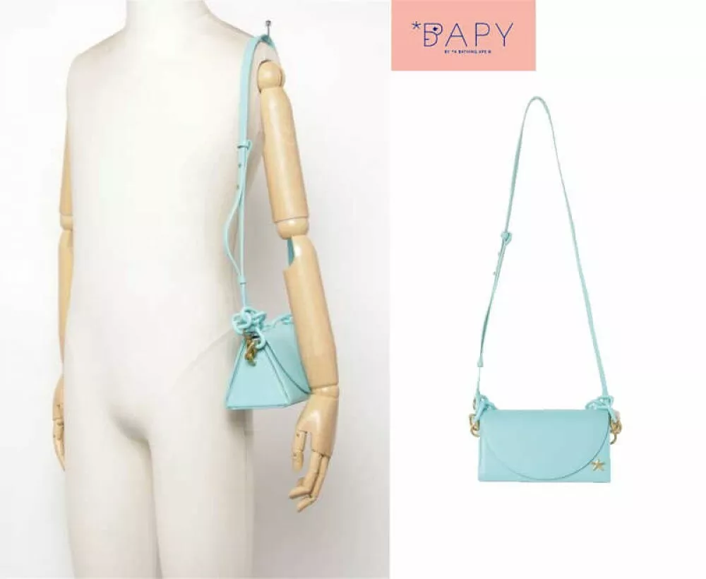 BAPY By A BATHING APE Women's Shoulder Bag Blue-ish BPYBGBA0002XH FastShip Japan