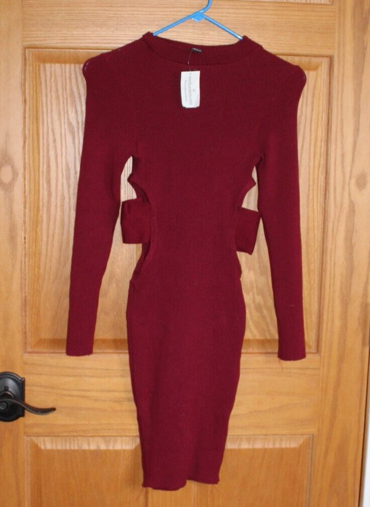 burgundy red sequin dress Burgundy Off-the-Shoulder Sequins Prom Dress Mermaid Long Slit main image 1