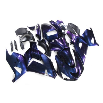ノベルティセット Chameleon Blue Purple Fairing For ZX-14R ZZ-R1400 2006 07 08