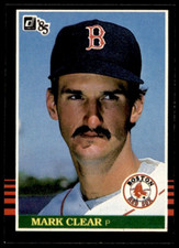 1985 Donruss - #538 Mark Clear Boston Red Sox Baseball Card