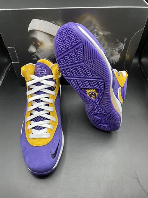 New Nike Lebron VIII QS LA LAKERS Court Purple University Gold