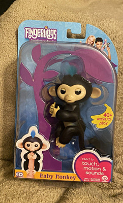 WowWee Fingerlings Baby Monkey Interactive Electronic Toy 40+ Ways to Play