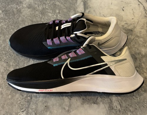Nike Air Zoom Pegasus 38 'Black Metallic Silver' CW7356-003 Size 12.5 - Picture 2 of 9