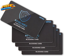 RFID Blocking Card 5 Pack Slim RFID  NFC Blocker for Men  Women 1 Card