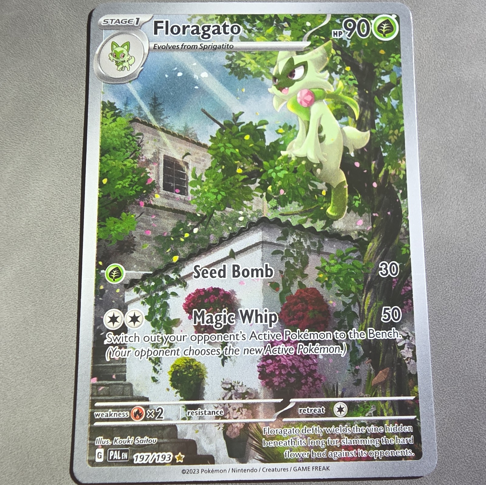 Floragato 197/193 Illustration Rare NM - Paldea Evolved 2023