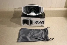 Fly Racing Zone Elite Goggles Black/White Black Mirror Lens 37-5515 3754 Z3