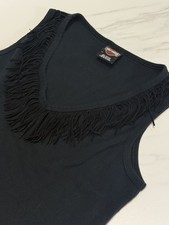 Harley Davidson Tank Top Womens XL Fringe Shirt Myrtle Beach SC