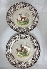 Spode Woodland Deer Soup Salad Pasta Plate 2 ...