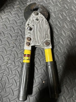 H. K. Porter 14'' Compact Ratcheting Cable Cutter - 6990FS - Used - Very Good!