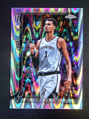 2025-26 Topps Chrome Update Victor Wembanyama #22 RayWave Refractor #c001