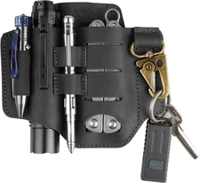 VIPERADE PJ16 Leather Sheath for Belt, Tool & Knife Sheath for Men, Multitool & 