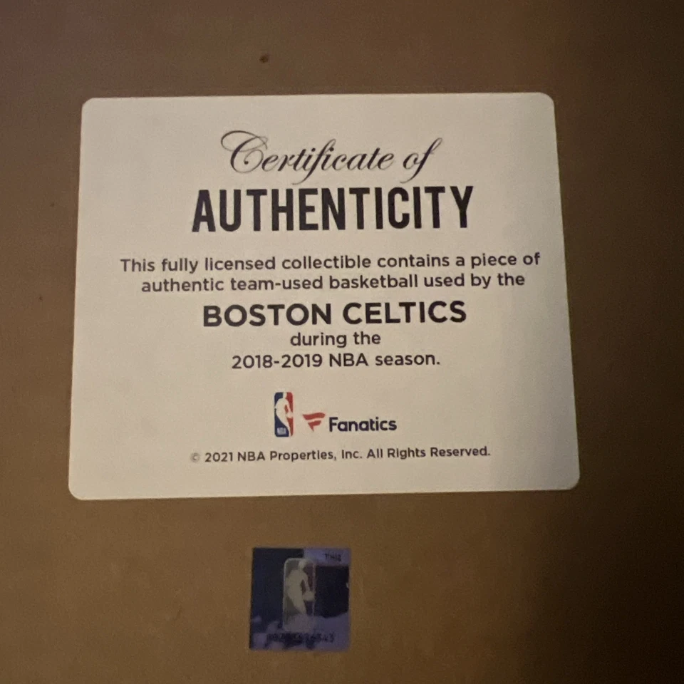 Jason Tatum 签名 Plus 比赛用球 15x17 拼贴框 限量生产 — 第 2/2 张图片