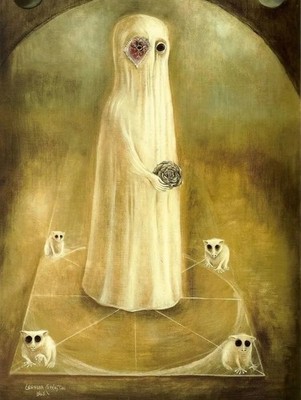 Leonora Carrington Signed Oil Painting on Canvas 16x24 in Surrealism ...