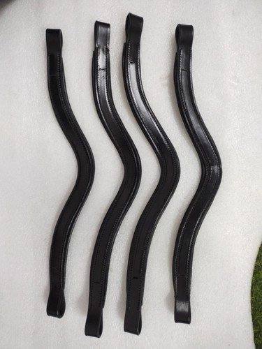 Lot 10 x 1 bandeau cheval cuir canal vide toutes tailles et formes (12 et 14 mm) - Photo 5/20