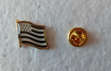 pin's pin métal sigle logo emblème DRAPEAU BRETON BRETAGNE : 1,7 cm par 1,7 cm 