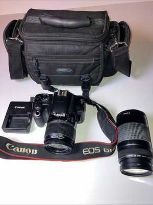 CANON EOS Rebel Digital Camera with Zoom Lens: EFS 18-55mm/EF 75-300 Padded Case