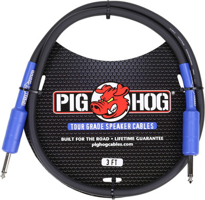 High-Performance 14 Gauge 1/4'' Speaker Cable - 3 Feet Long